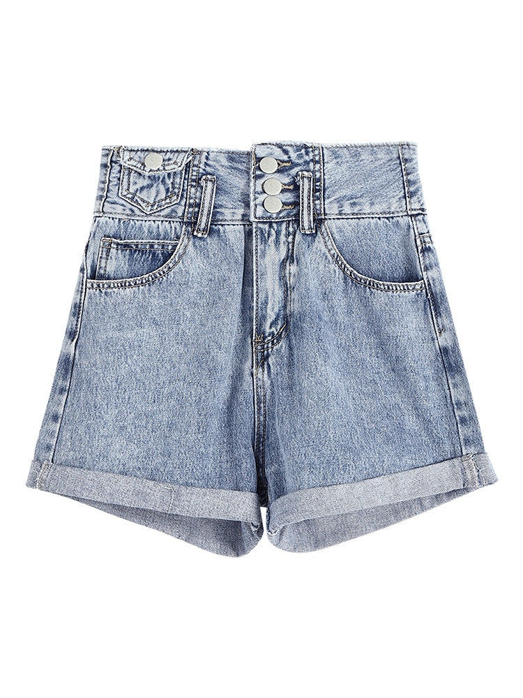 High Waist Thin Hot Pants Casual Pants