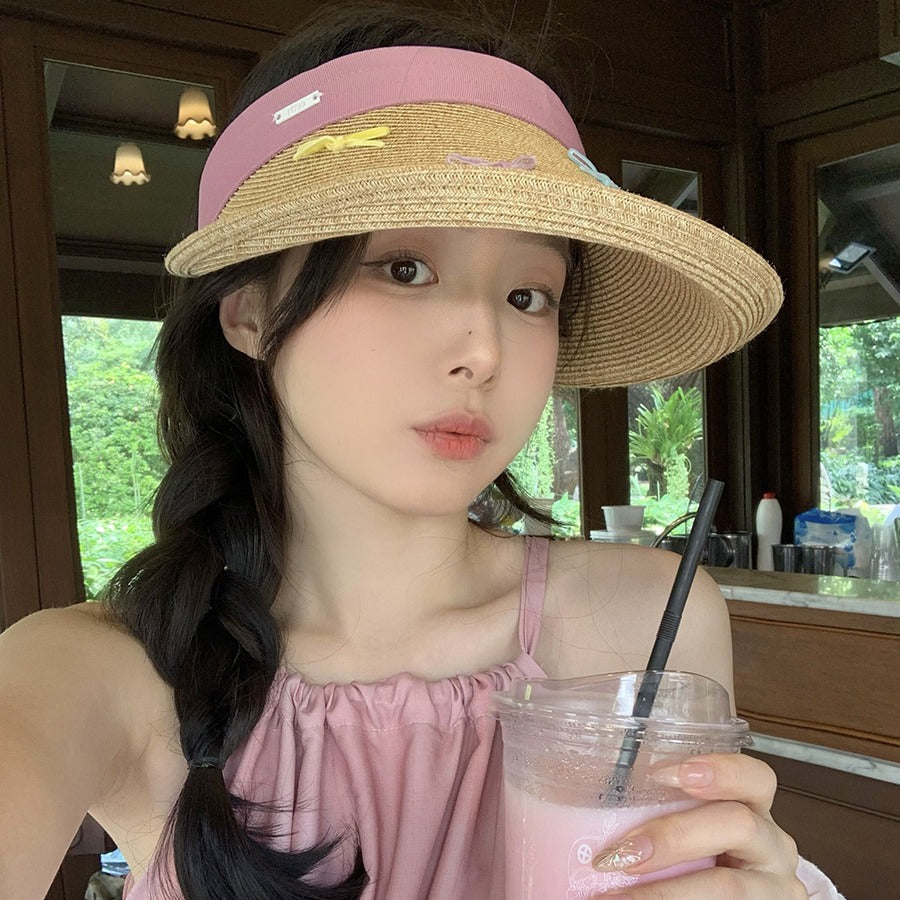 Original Design Color Bow Sun Hat