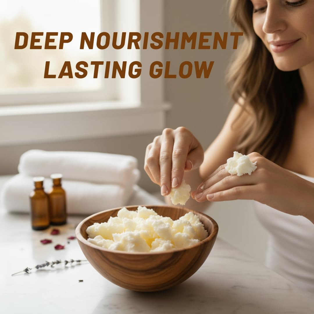 Organic Raw Aloe Vera Butter 100% Pure,Natural & Unrefined| Skin Moisturizer for Face, Body & Hair| 1 LBS/450 GM Ivory / White Grade a | DIY Creams, Balms, Lotions, Soaps| Softens Dry & Tough Skin