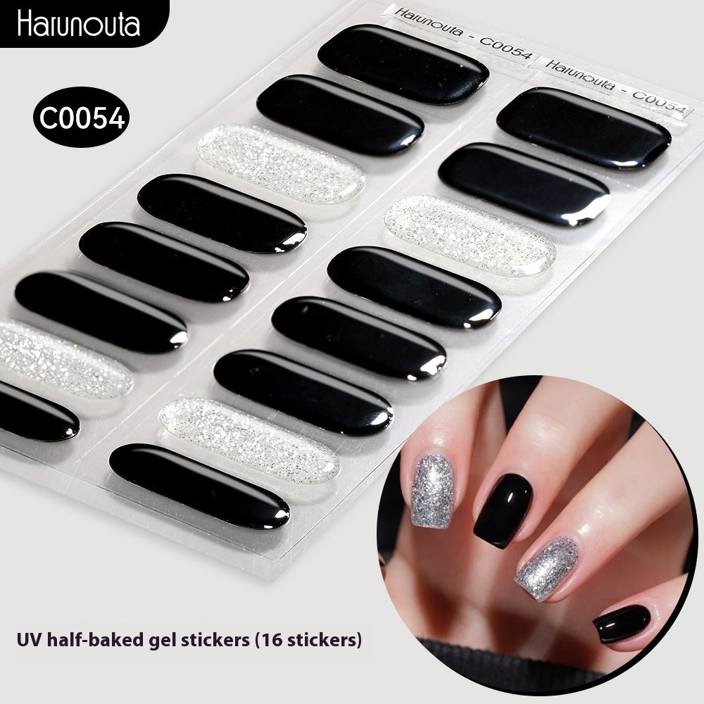 Nail Stickers UV Gel Nail Sticker Semi-curing
