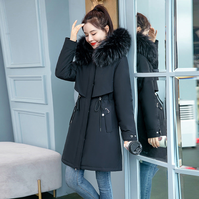 6XL Plus Size Cotton-padded Jacket Women's Thick Cotton-padded