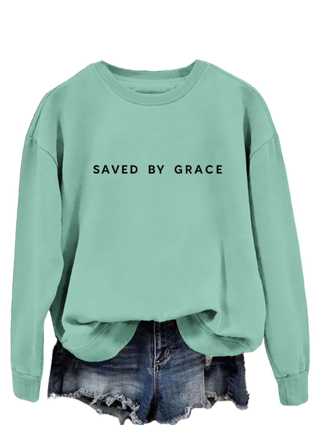 Moderigtig enkel løs sweater til damer