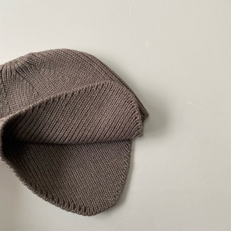 Korean Version Solid Color Children's Knitted Hat