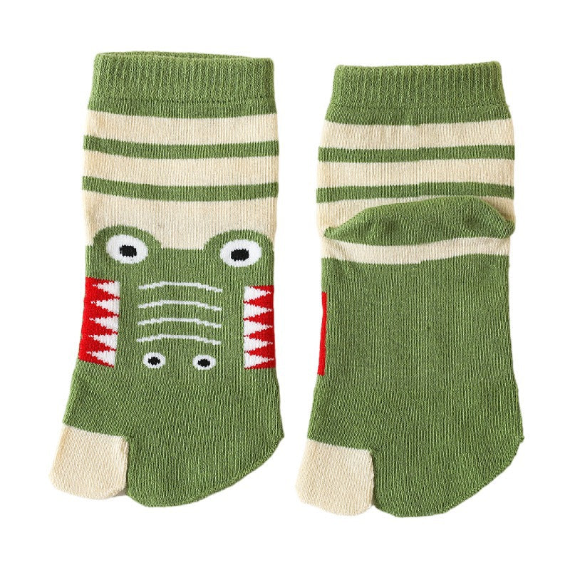 Children's Pure Cotton Cartoon Points Thumb Socks