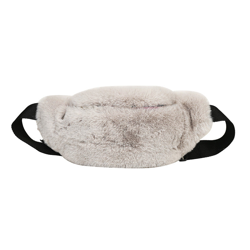 One-shoulder Messenger Bag Fluffy Chest