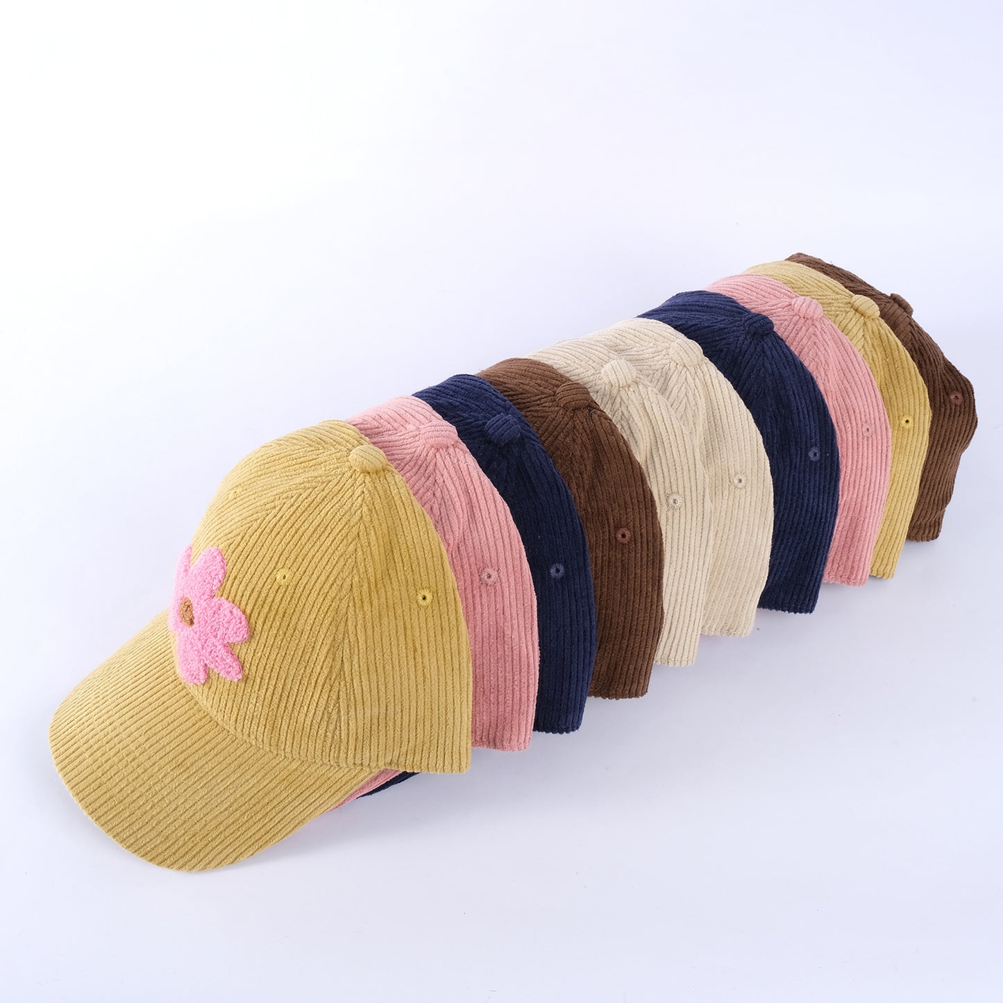 Letter Embroidery Baseball Cap Sun-proof Wide Brim Face-looking Same