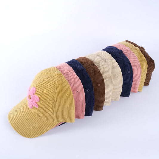Letter Embroidery Baseball Cap Sun-proof Wide Brim Face-looking Same