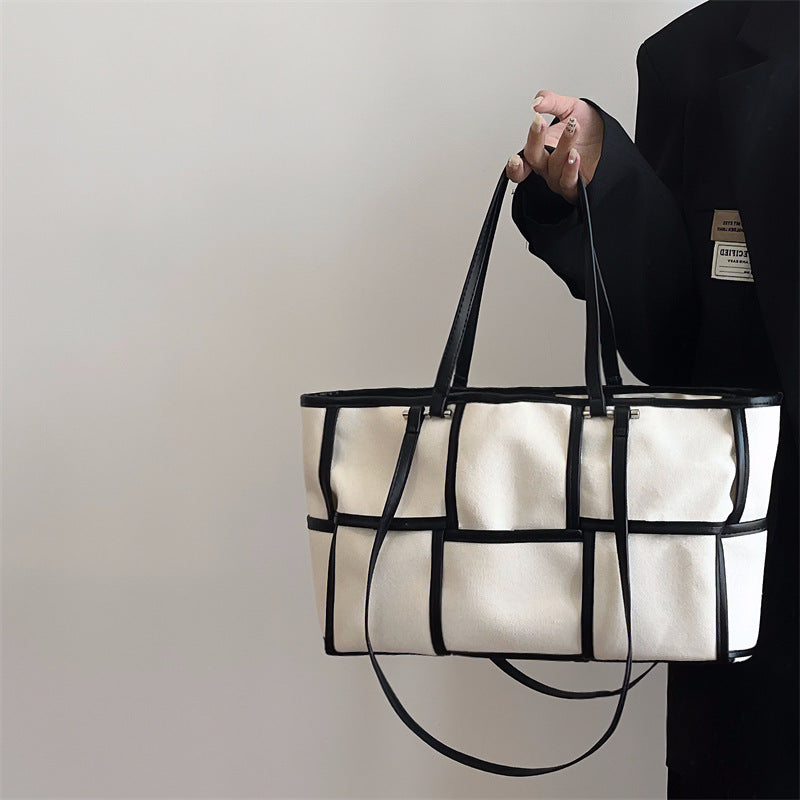 Ladies Large Capacity Canvas Shoulder Bag