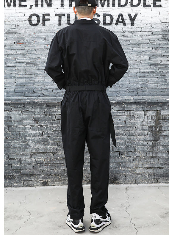 Men's Loose Retro Overalls Jumpsuit