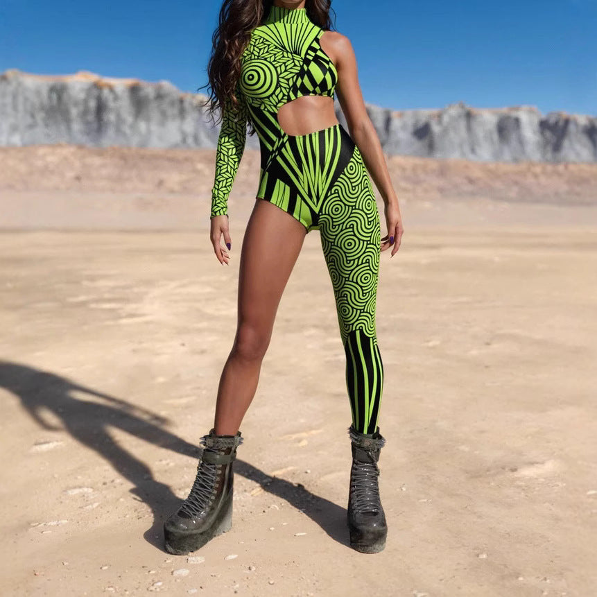 Halloween New Tights 3D Digital Printing One-piece Costume