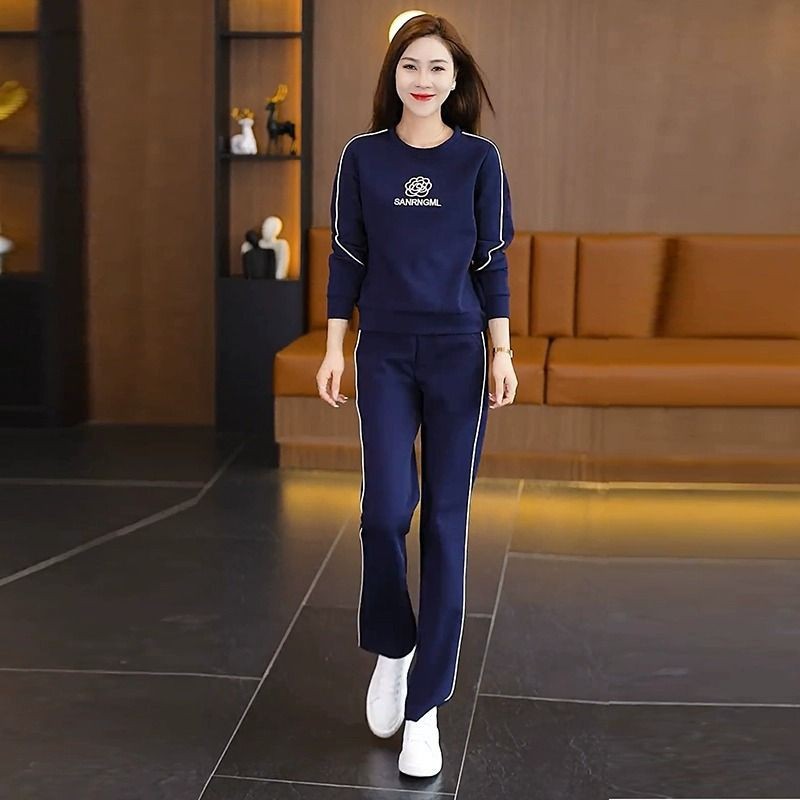 Women's Hoodie Wide-leg Pants Casual Sportswear Set