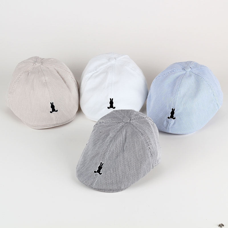 New Solid Color All-match Beret Embroidered Korean Style
