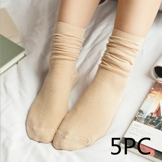 Japanese autumn winter vintage lace cotton socks