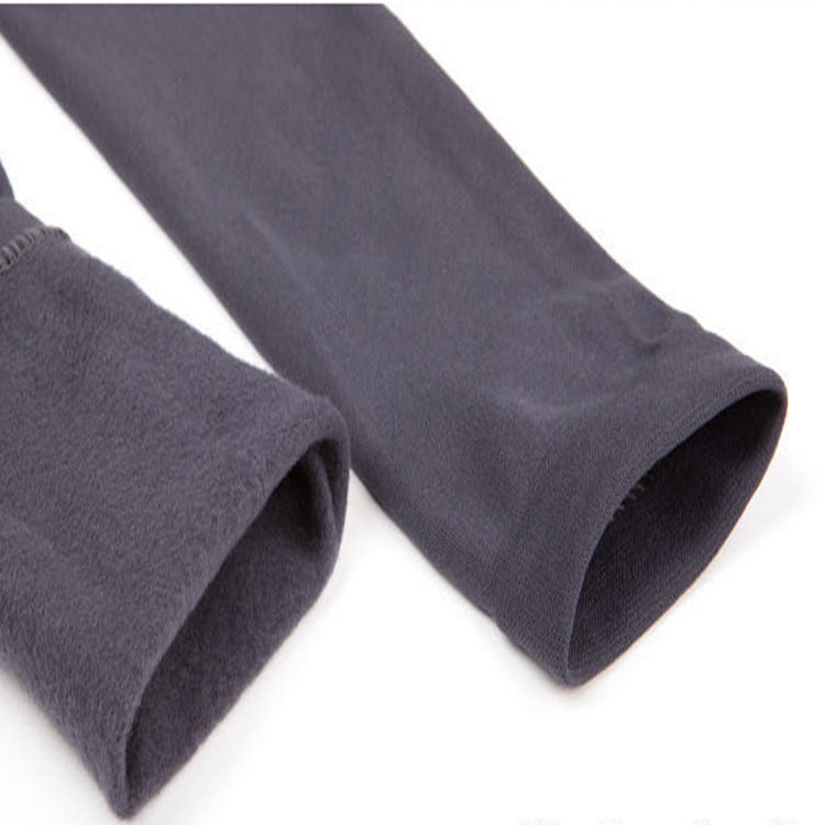 Leggings Women's Pantyhose Plus Velvet Outer Wear Fleece Trousers Step On One Foot Pants