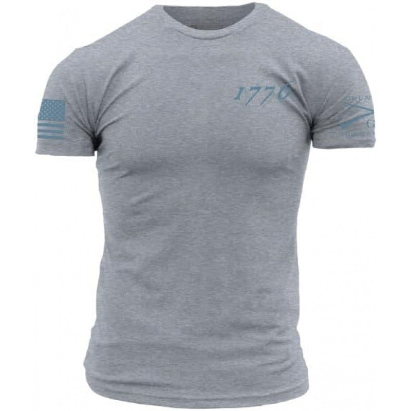 Solid Color Printed Cotton Mens Shirt
