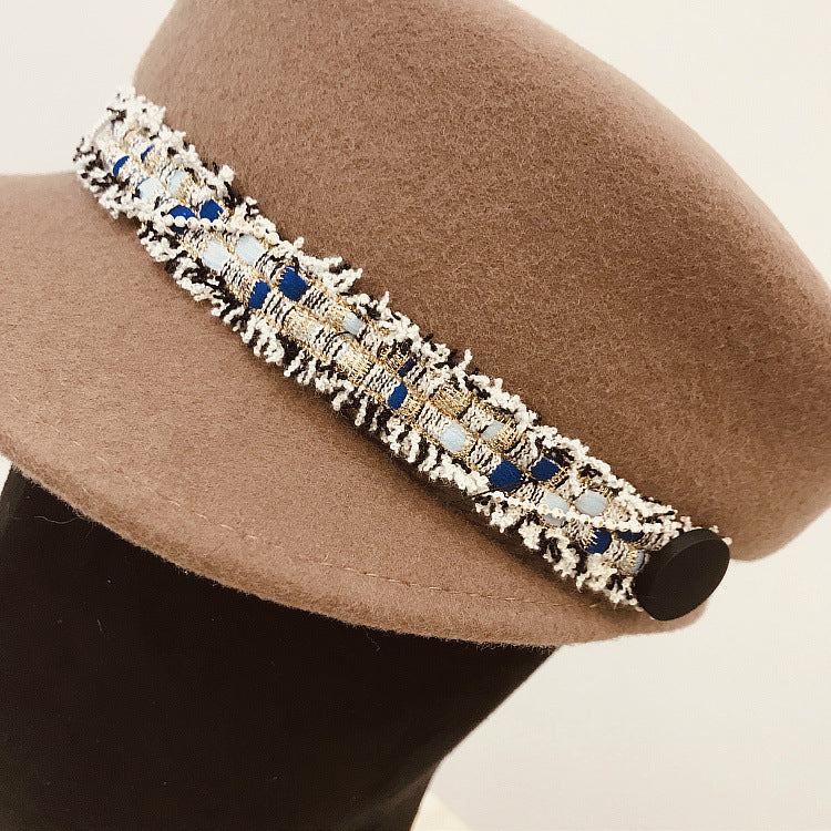 Vintage Elegant Versatile Flat Fashion Hat