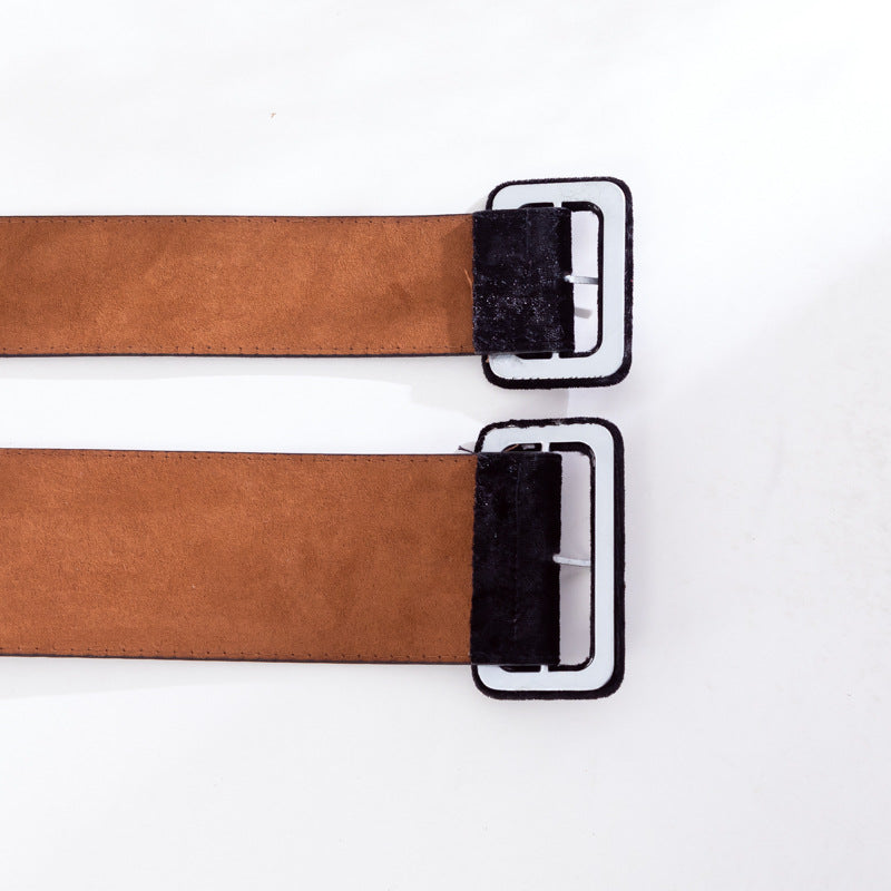 Autumn And Winter Golden Silk Velvet Belt Ladies