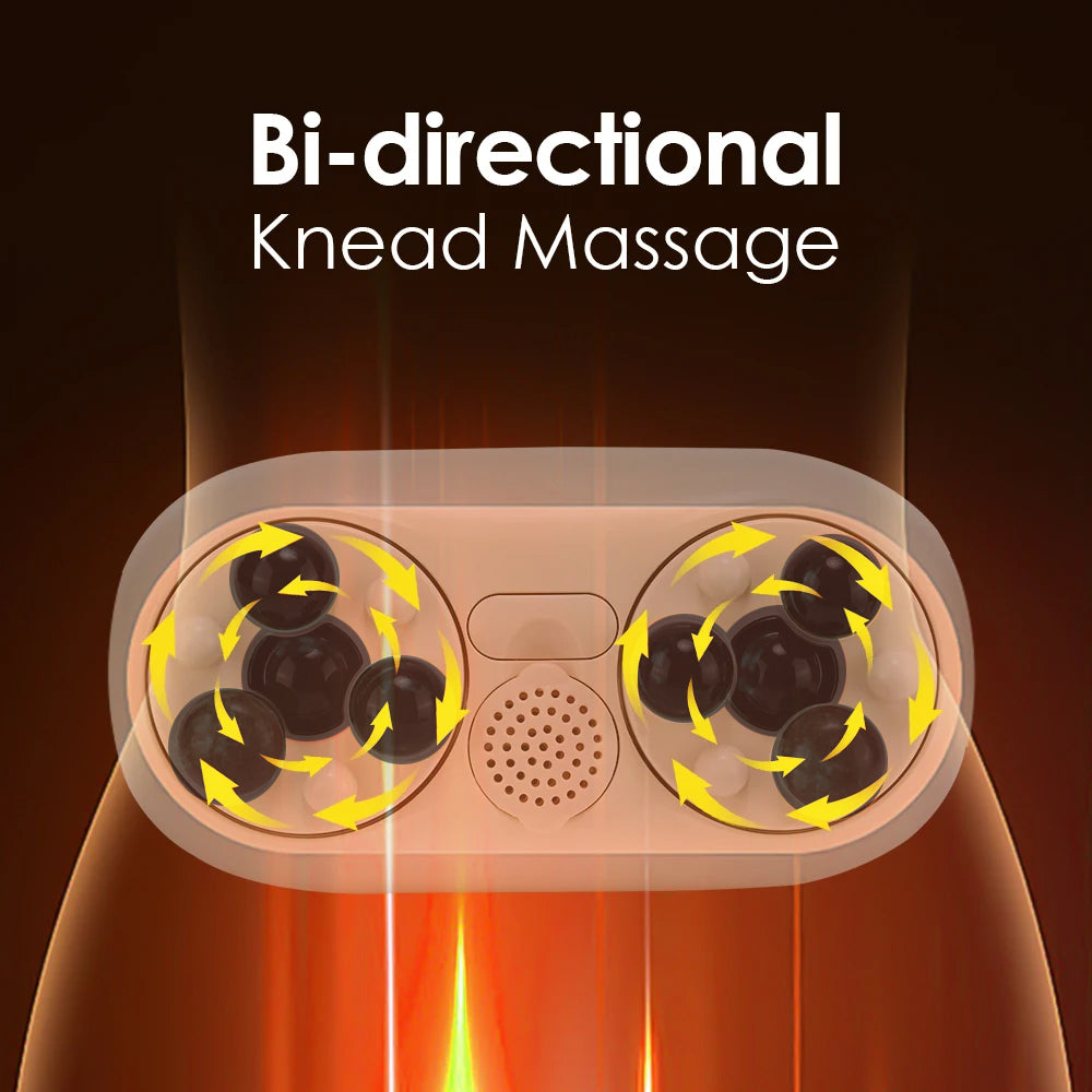 Smart Abdominal Massager With Heat Therapy 3D Kneading Auto Direction Change Portable Home Use