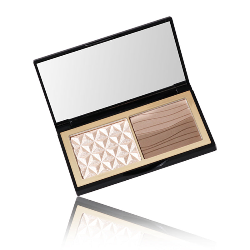 Three-color Bronzing Powder Shadow Nose Shadow Matte Brightening Three-dimensional Ginger Highlighting Powder