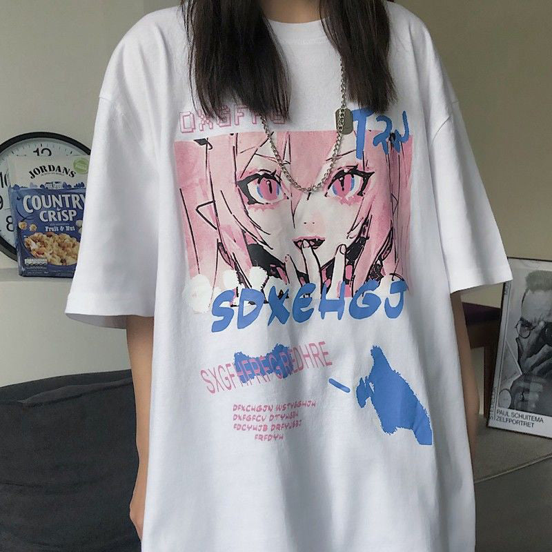 Loose Grunge Steampunk Gothic T-Shirt Women's Harajuku Clothes