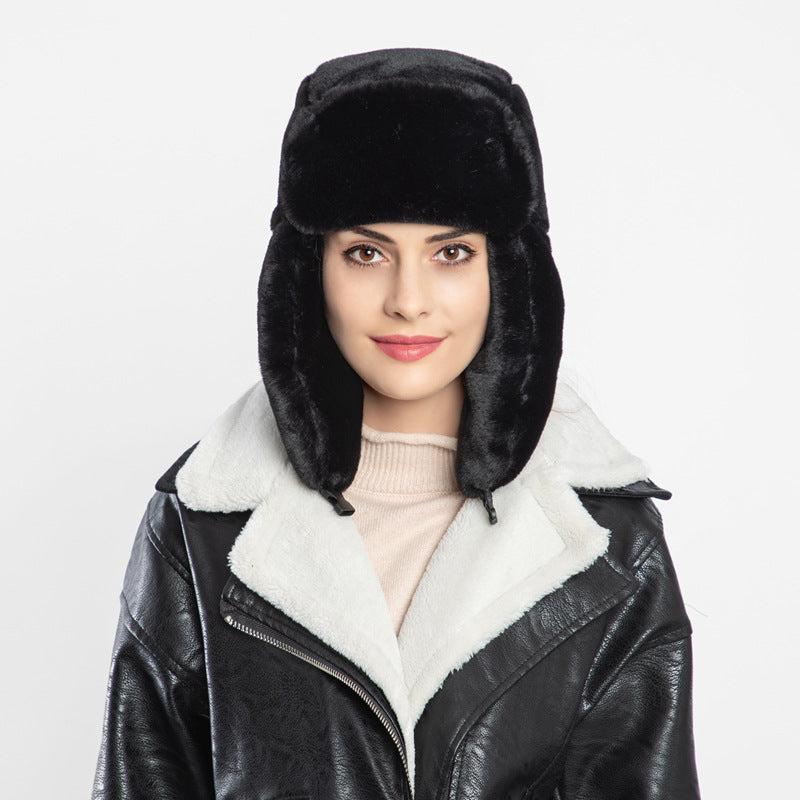 Outdoor Ear Protection Ski Warm Plush Hat