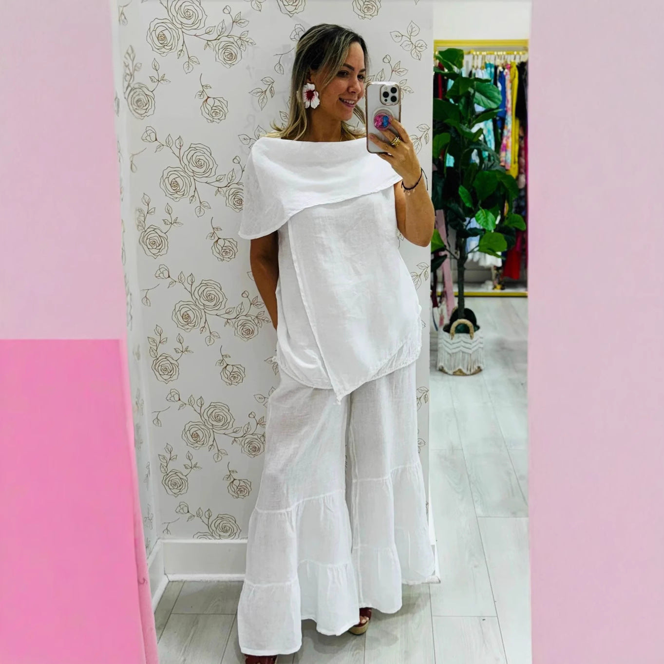 Women's Fashion Casual Loose Sleeveless Suit