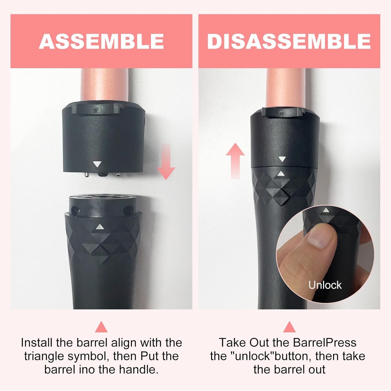 Rizador De Cabello, Rizador Profesional De Cabello De 9-32 Mm, Rizos Intercambiables Multifunción 5 En 1, Calentamiento Instantáneo Con Guante Protector Contra Para Cabello Largo Y Corto