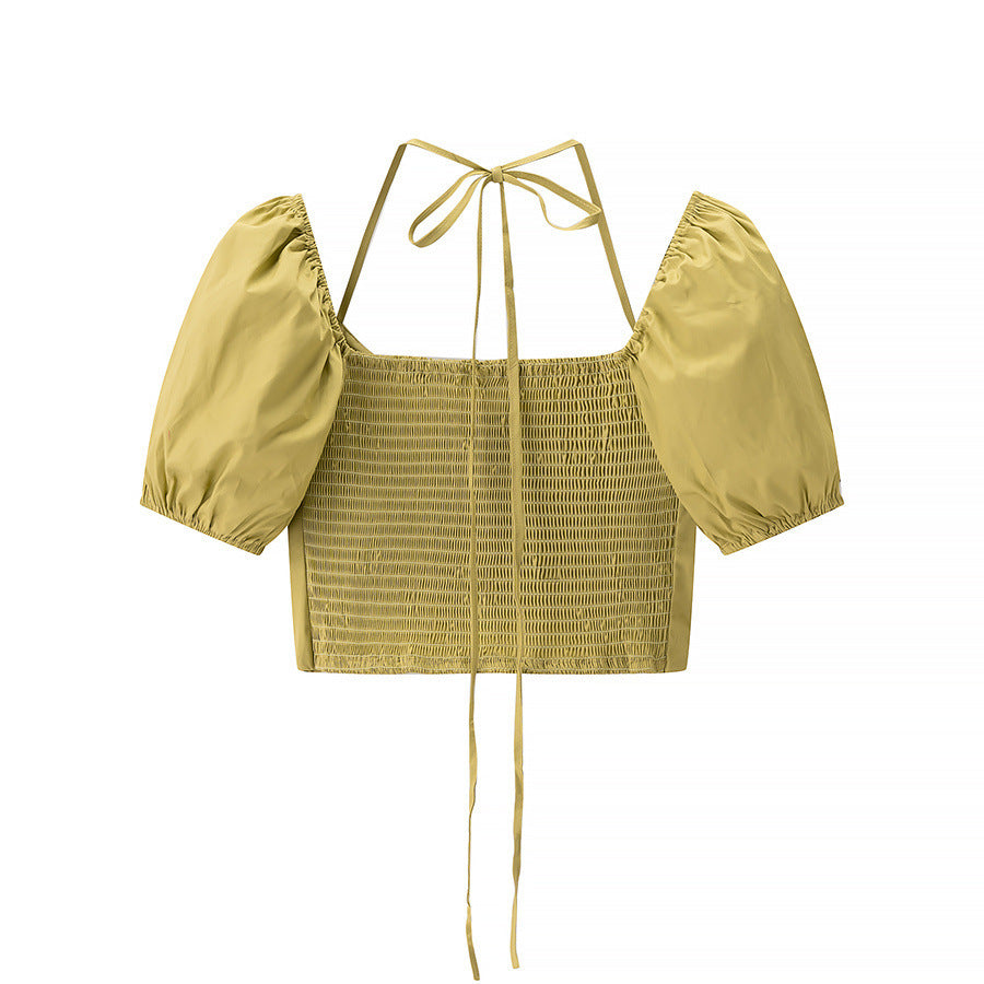 Off-shoulder Spaghetti Strap Top For Women In Pure Desire Style