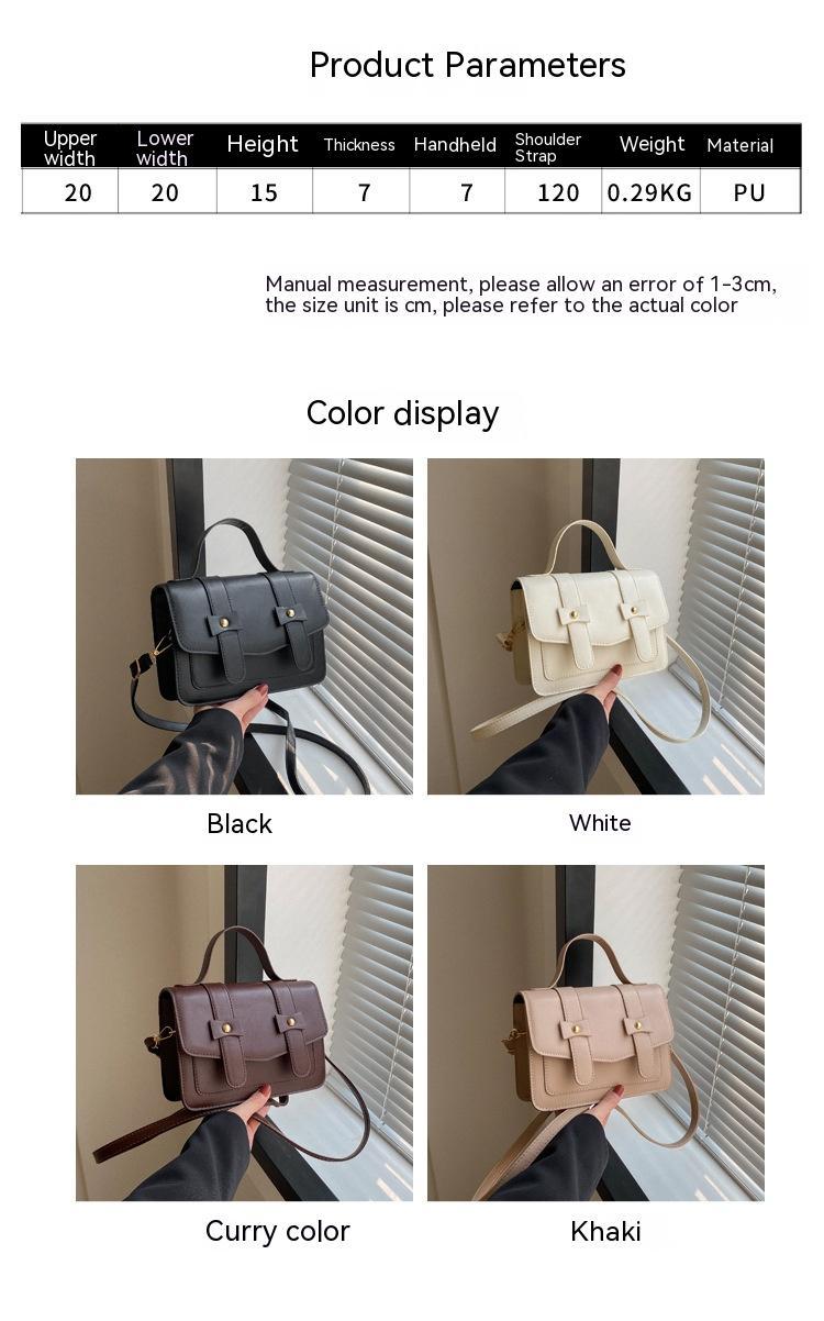 Retro Fashion Casual Crossbody Bag Simple Texture