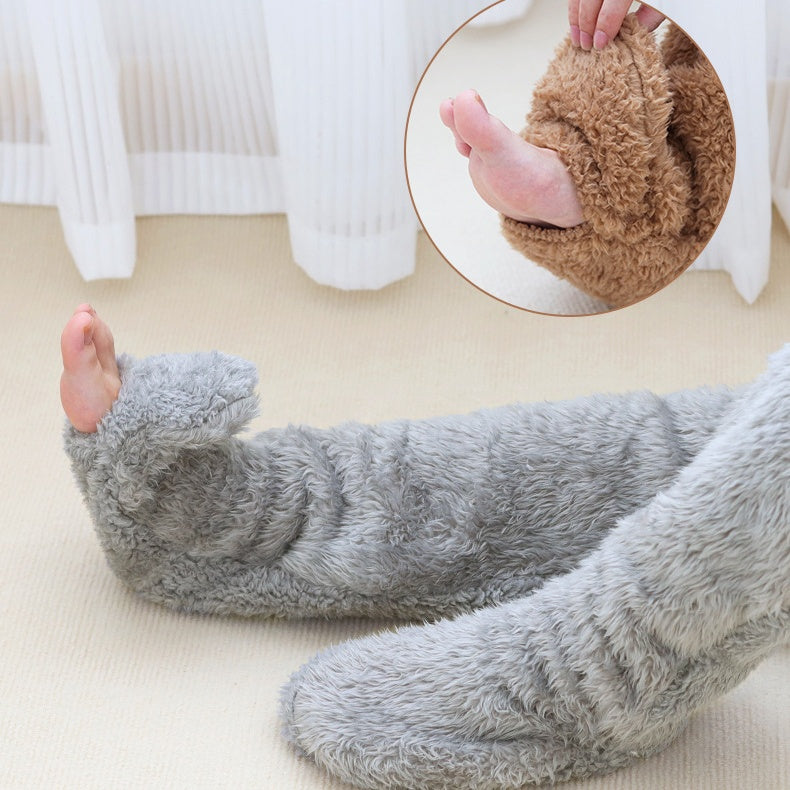 Winter Warm Cold Leg Knee Joint Cold-proof Stockings Home Floor Sleeping Socks