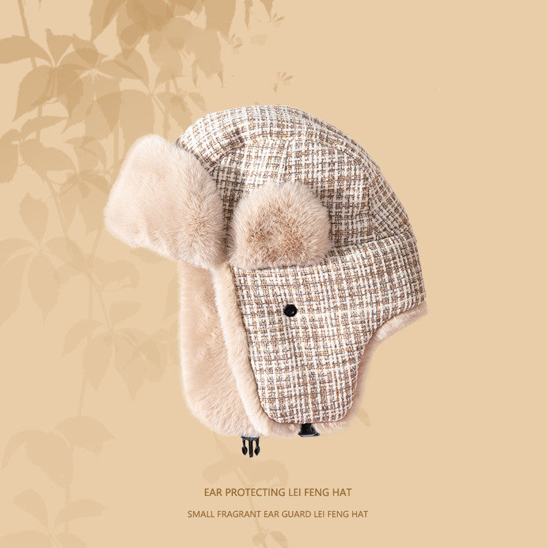 Winter Women's Ear Protection And Wind Protection Cold-proof Thermal Cotton Hat