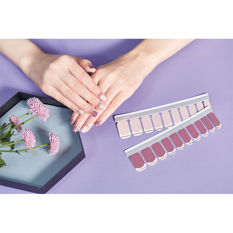 European And American Cross-border Tearable Color Nail Stickers