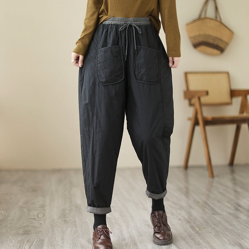 Winter Artistic Korean-style Carrot Pants Loose Fit