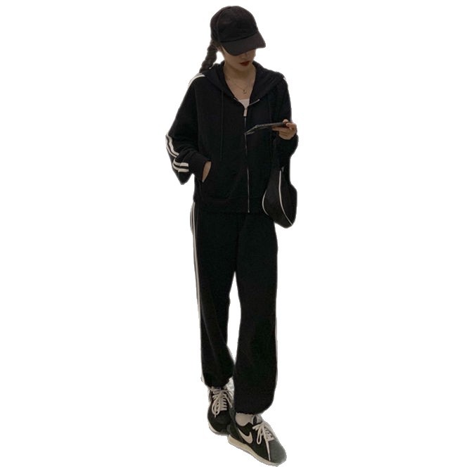 Spring And Autumn Temperament Wear Two-piece Pants