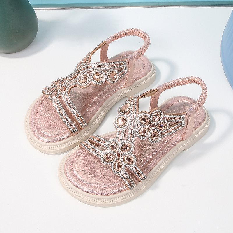 New Summer Bohemian Style Girls' Rhinestone Sandals