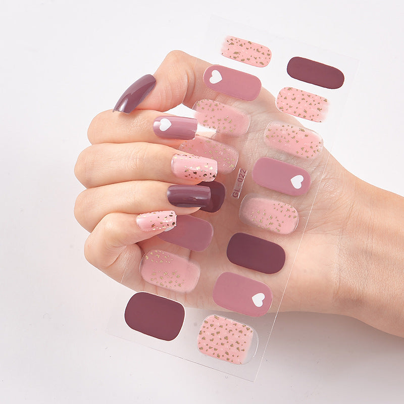 Gilding Cat's Eye Letter Color Nail Sticker