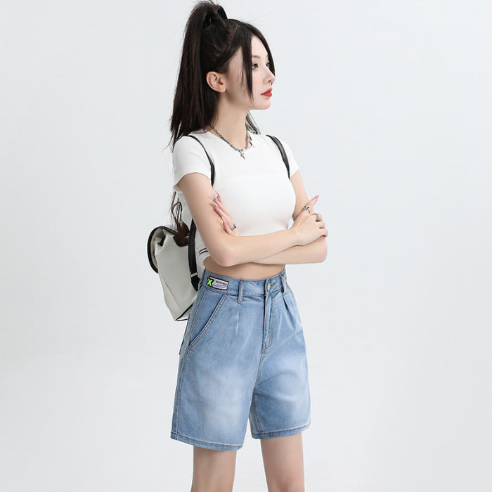 Summer Tencel Lyocell Ultra-thin Shorts Denim Shorts