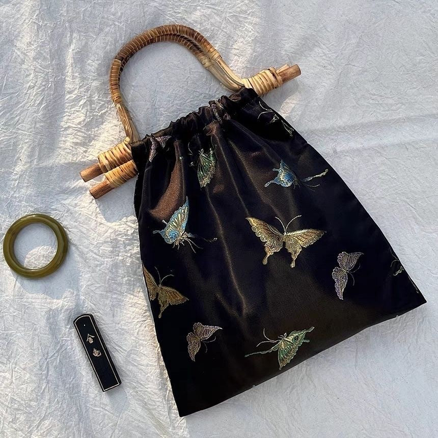 Retro Midsummer Butterfly Dream Handbag