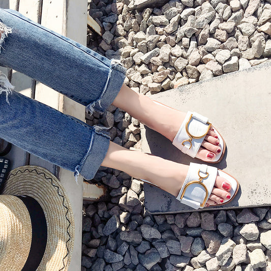 Women's Summer New Fashion All-matching Leisure Sandals Flat Shoes