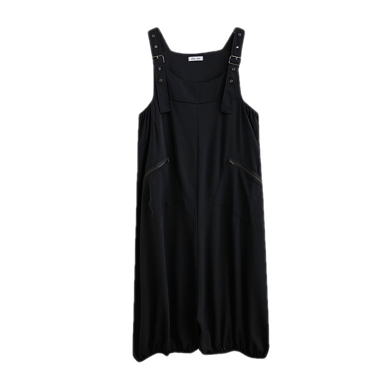 Women's Loose Western Style Fashion Work Clothes Casual Overalls