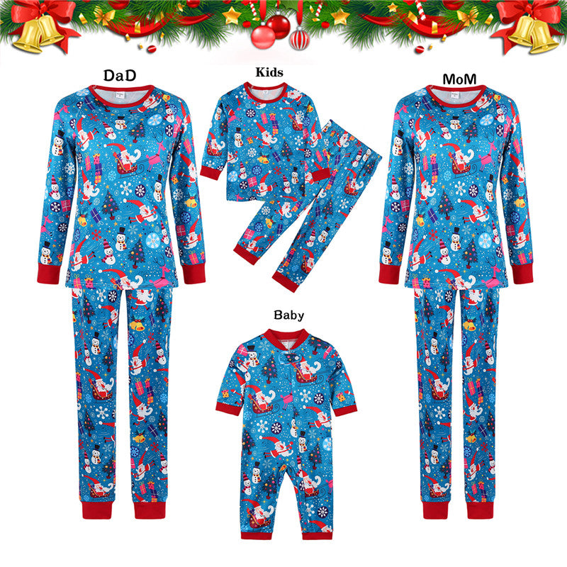 Nye Julepyjamas til Forældre og Børn Sæt med Fritidstøj til Forældre og Børn