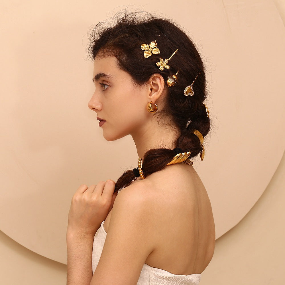 Fashion Retro Minority Design Hair Accessories Stainless Steel