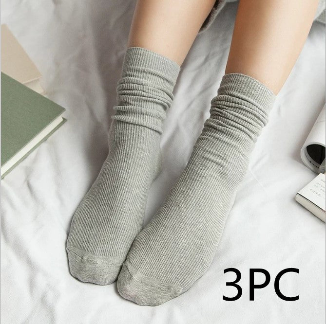 Japanese autumn winter vintage lace cotton socks