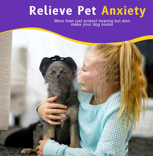 Dog Earmuffs With Noise And Sound Insulation Head Mounted Design