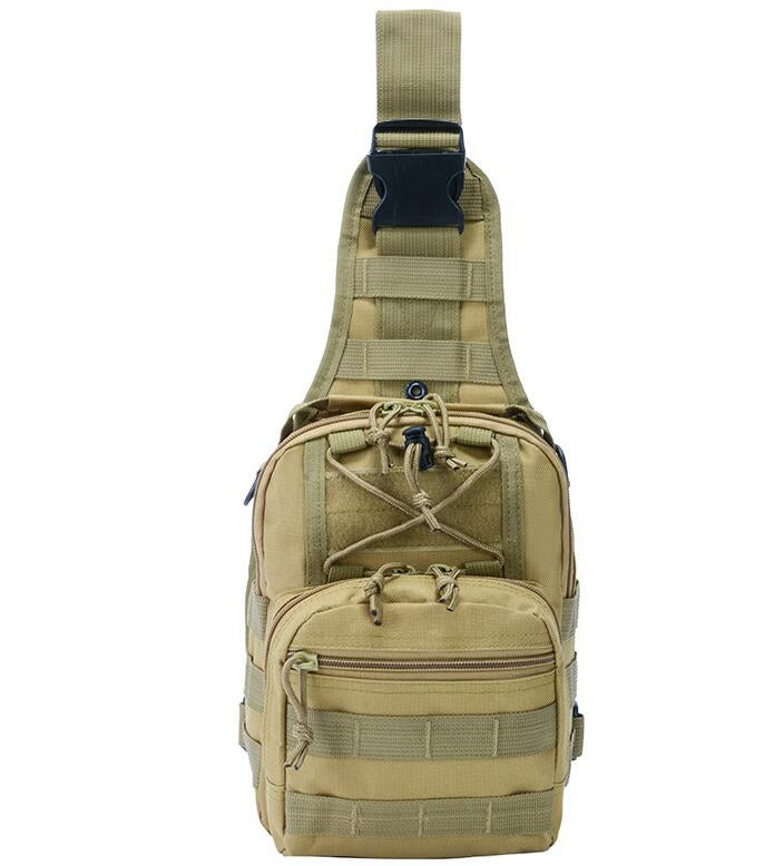 Outdoor Mountaineering Multifunctional Camouflage Fan Portable Shoulder Bag