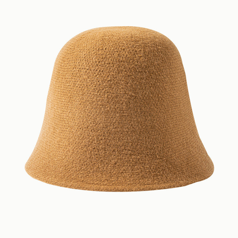 Fashionable All-match Plaid Woolen Hat