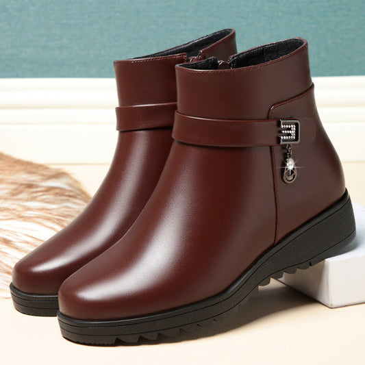 Female Flat Bottom Flat Heel Suede Boots