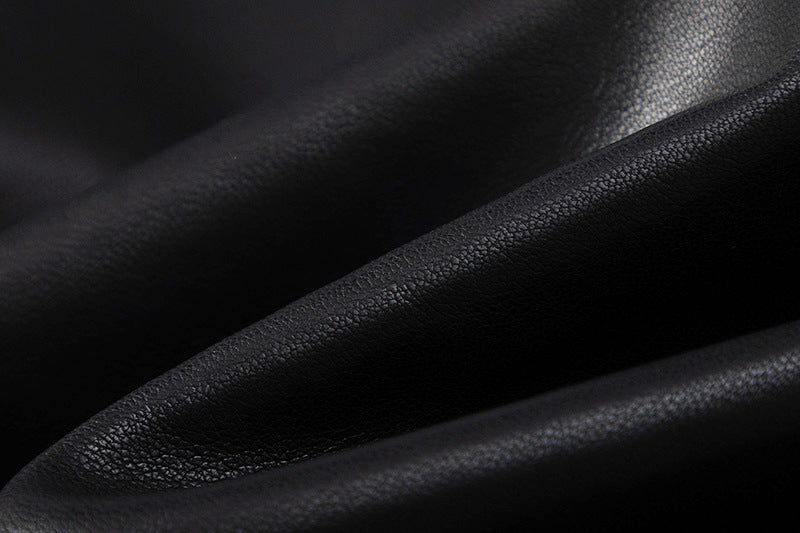 Special-interest Design Stereo Filling Leather Jacket Coat