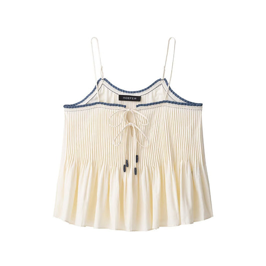 Spring New European And American Sexy Design Sense Niche Versatile Women's Vest Tank Top