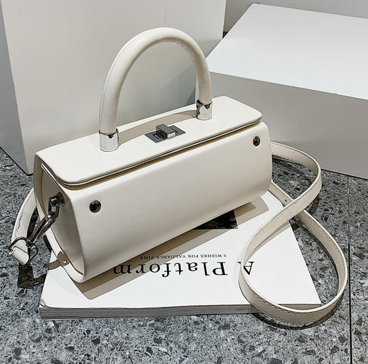 Women's Fashion All-match Hand-held Cylinder Bag Shoulder Messenger
